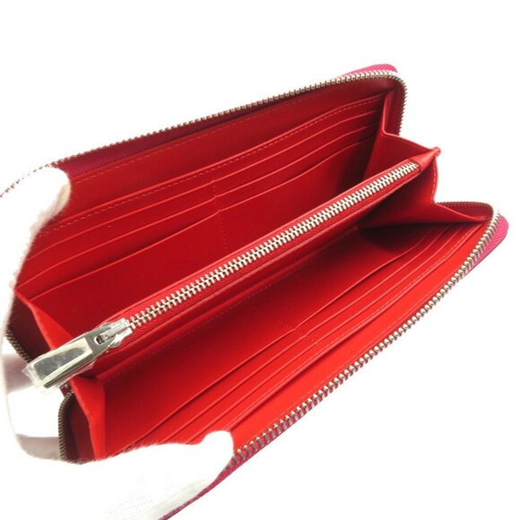 CHRISTIAN LOUBOUTIN Pink Leather 2C Wallet - Picture 4 of 9